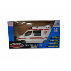 MSZ metallist mudelauto Mercedes-Benz Sprinter (politsei, kiirabi), 1:32