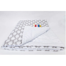 ANKRAS MINKY Clouds blanket 75x100cm gray-white