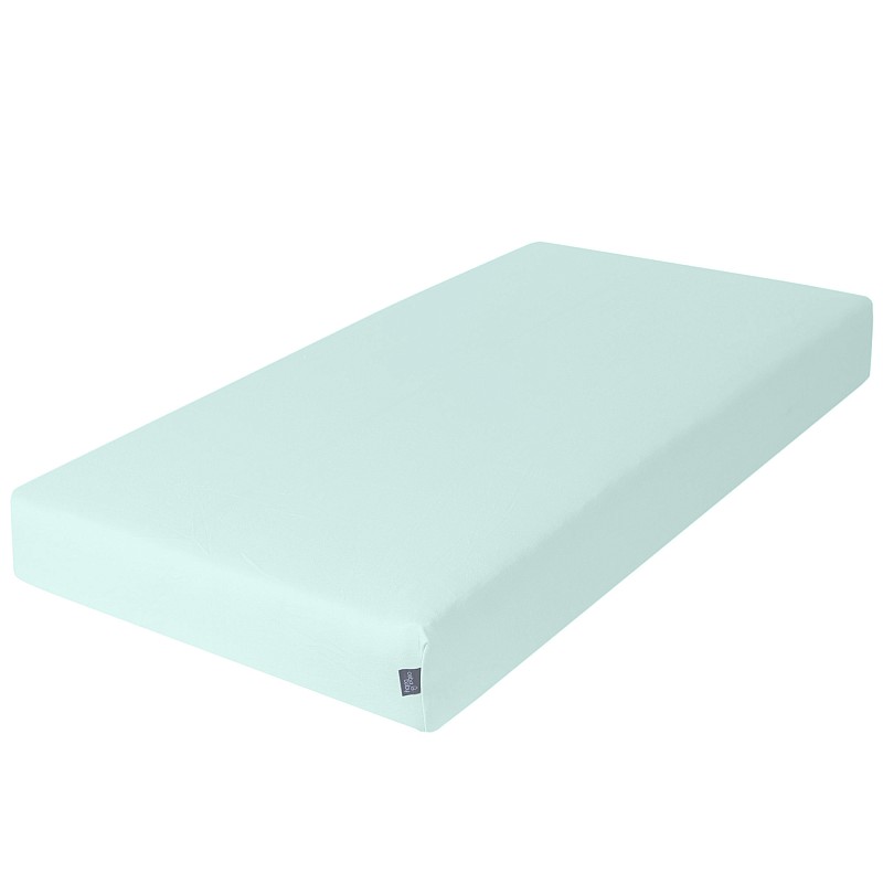 CEBABABY Jersey Fitted Sheet (120x60) Turquoise W-823-076-190