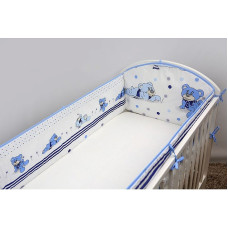 ANKRAS DREAMER protector for crib 360cm - blue