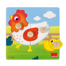 GOULA Chicken Puzzle 4pcs. 12m+ 53052