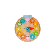 Multi-Language + Counting + Colors Wooden Learning Clock