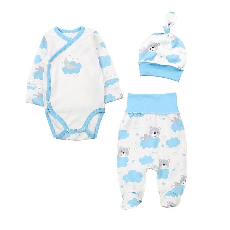 FLAMINGO baby clothes set 3D 433-222, 62 size blue