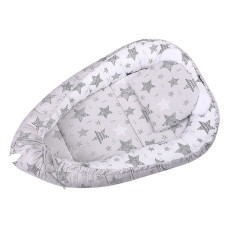 DUET BABY Newborn nest with mattress and pillow 659 Stars grey