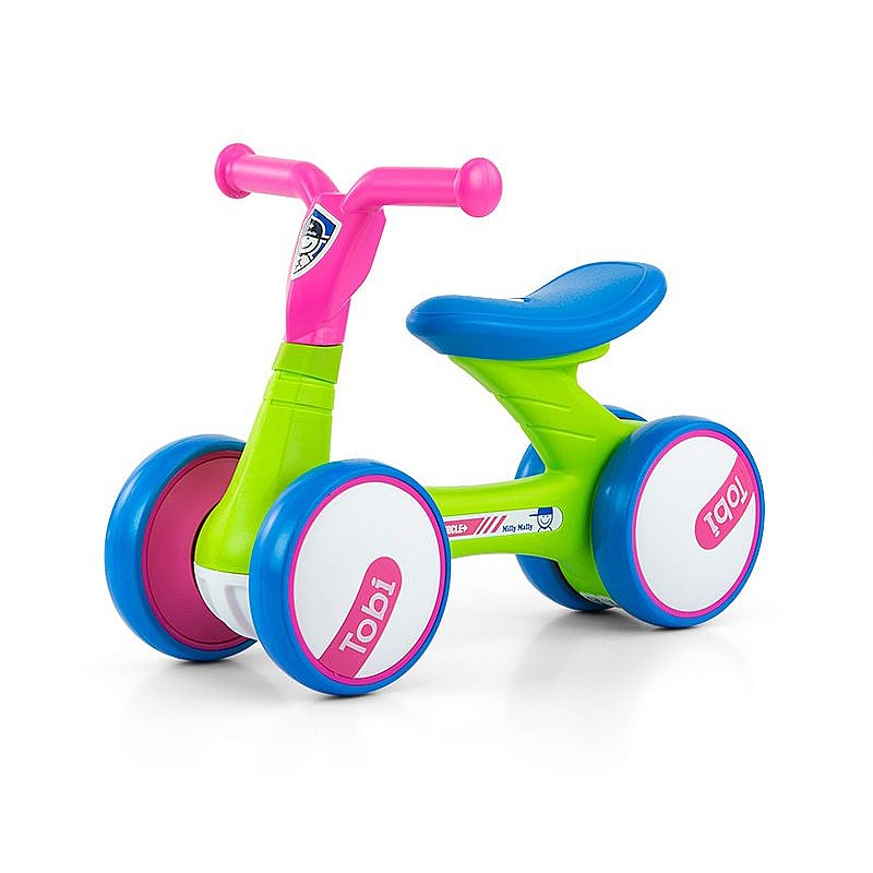 MILLY MALLY TOBI walking bike PINK-GREEN