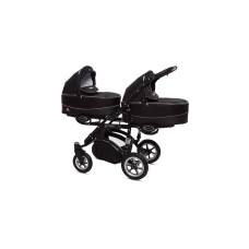 BABYACTIVE TWINNI PREMIUM Stroller for twins BLACK, the black frame 07