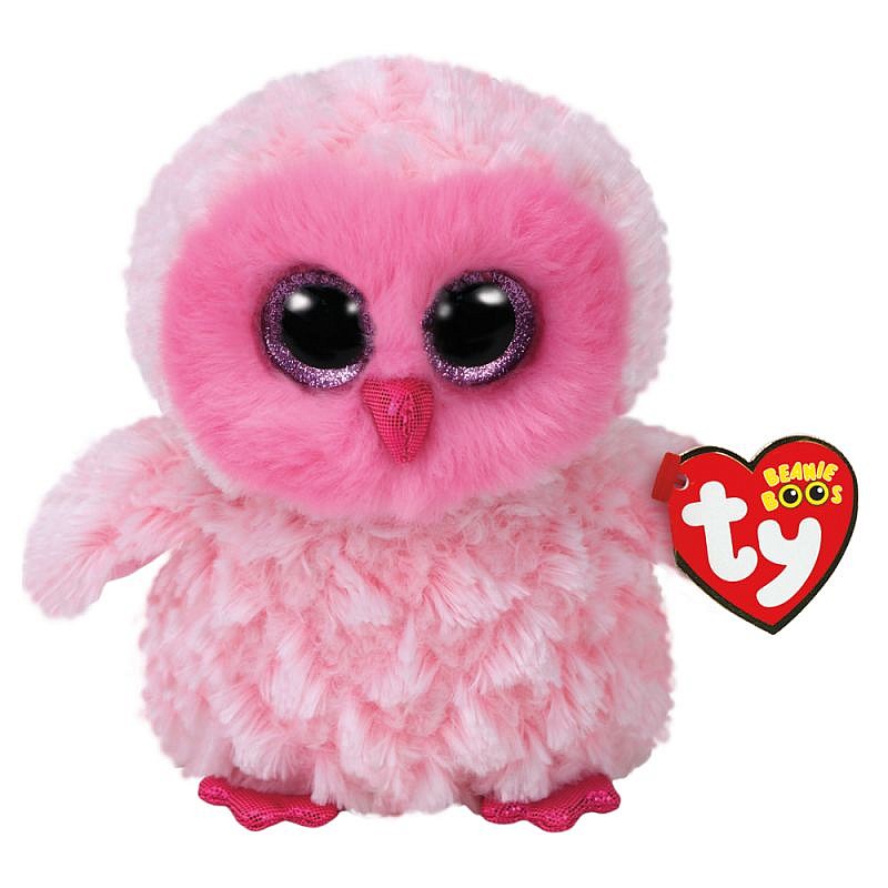 TY Beanie Boos Toy PINK OWL TWIGGY 15.5sm, TY36846