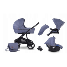 LONEX SOFT Universal stroller 3in1, 02 Blue