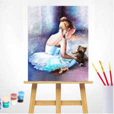 TSVETNOY Painting set by numbers 40x50cm Ballerina. The first steps, MG2056e