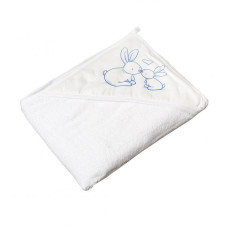 TEGA BABY RABBIT hooded towel, KR-008, white