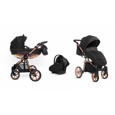 BABYACTIVE MOMMY Glossy universal carriage 3in1, Rose Gold