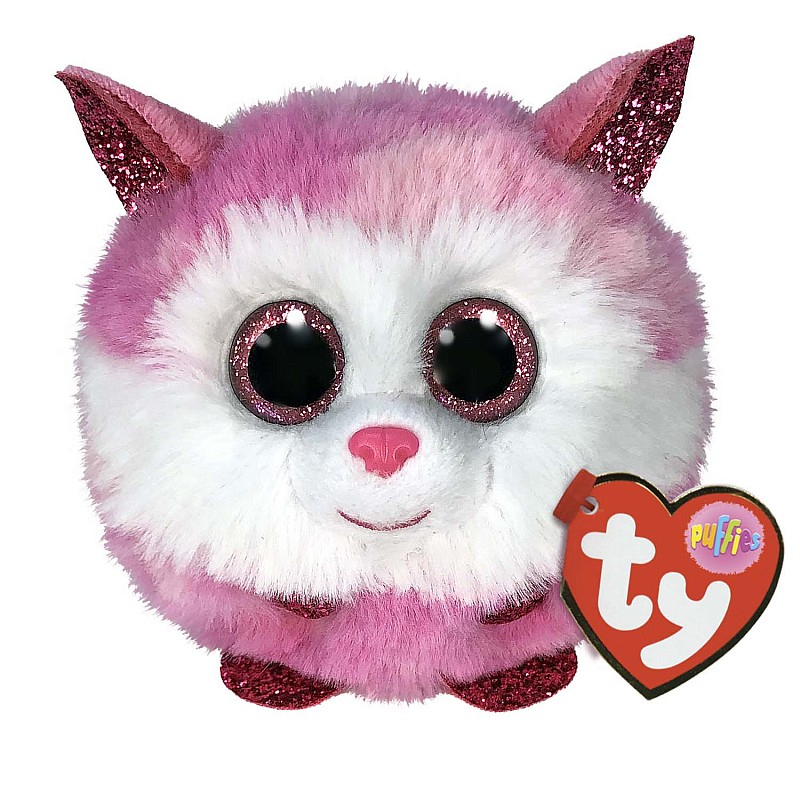 TY PUFFIES TOY PRINCESS-pink husky puf 8cm, TY42522