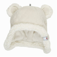 LODGER Hatter BotAnimal cap 3-6 months., Ivory, HT 598