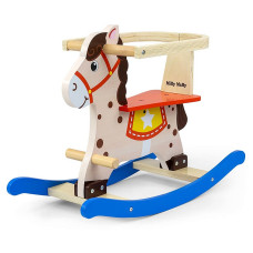 MILLY MALLY LUCKY Wooden rocking horse, 12 Blue/Red