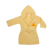 DUET BABY FROTTE Children's bathrobe with hood 116-122cm, 469 DUCK yellow (744696)