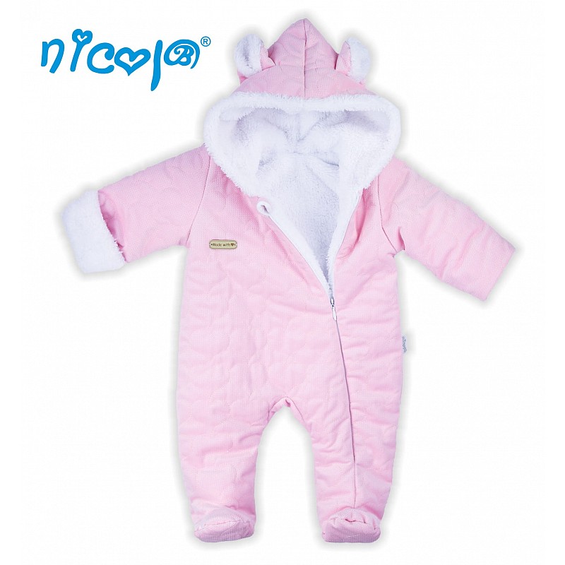 NICOL warm romper 62 size, 77204 pink