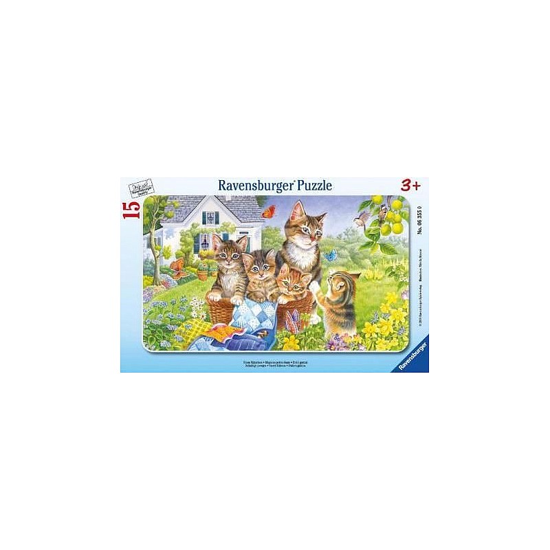 Ravensburger Frame puzzle Kittens 15pcs., 06355 SALE