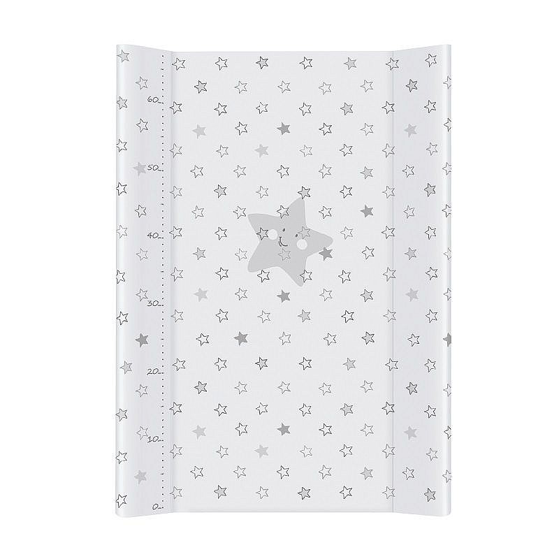 CEBABABY Changing mats with a solid foundation 50x70cm STARS GREY W-200-002-260