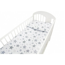 ANKRAS NEW STARS bedding set 2 piece 120x90cm grey