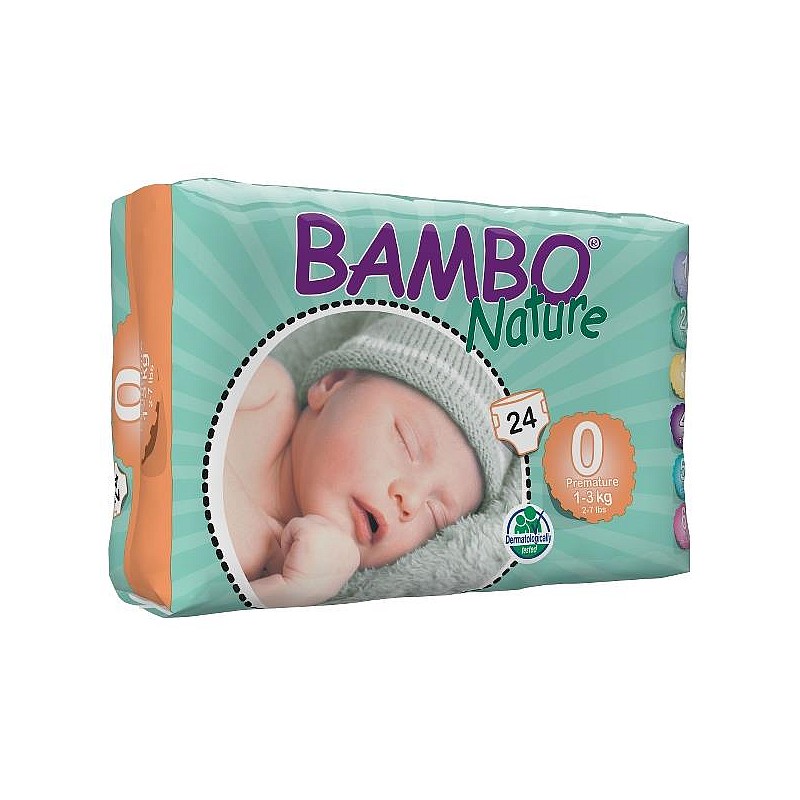 Bambo Nature Premature baby diapers 1-3kg 24pcs./pack, BAMB9447 SALE