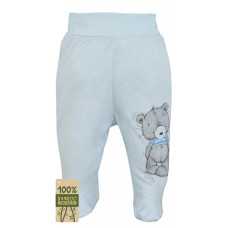 KOALA TOMMY baby pants with feet 56 size, 08-416 blue