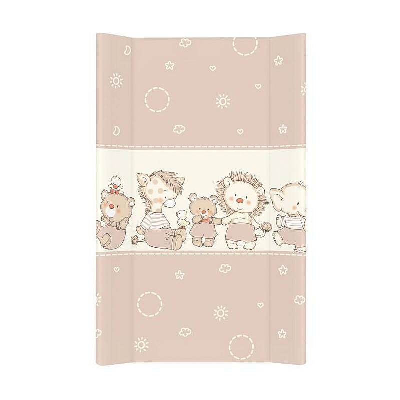 CEBABABY Changing mats with a solid foundation 50x80sm DUCKLINGS BROWN W-210-050-230