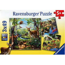 Ravensburger puzzle 3x49 ANIMALS R09265