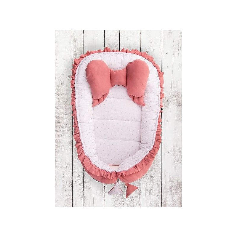 BELISIMA MINKY nest for the newborn ANGEL BABY, P01-843 pink