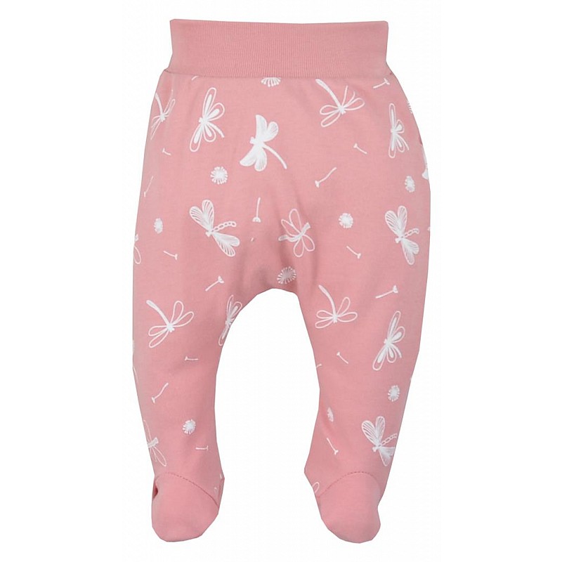 KOALA WAZKA baby pants with feet 56 size, 08-333 dark pink