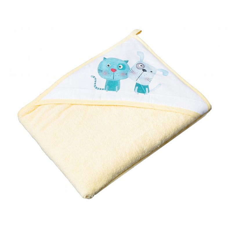 TEGA BABY DOG and CAT towel with hood, PK-008