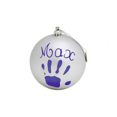 BABY ART Christmas Ball Christmas ball, silver, 34120155