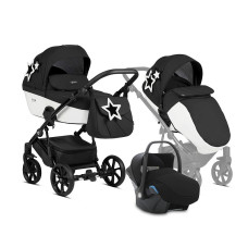 TUTIS VIVA 4 Star multi-purpose pram 3in1, 009 WHITE STAR