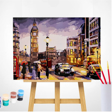 TSVETNOY Painting set by numbers 40x50cm London in Autumn, MG2162e