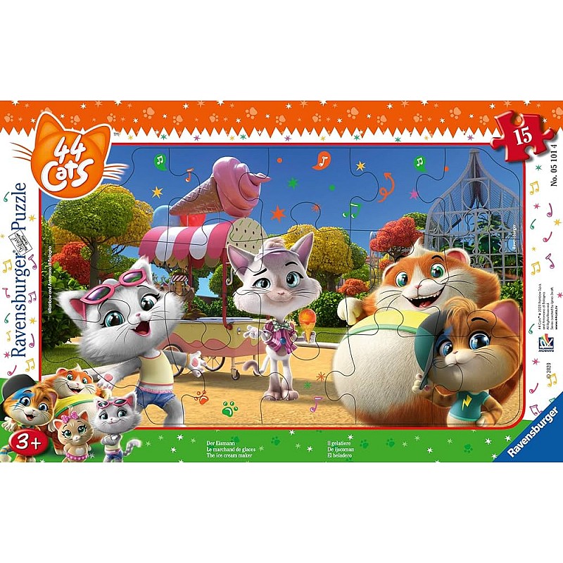 Ravensburger Frame Puzzle 44 Cats 15pc. 3+ R 05101