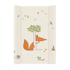 CEBABABY Swaddle surface with a soft basis 50x70cm FOX ECRU