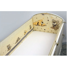 ANKRAS DREAMER protector for crib rungs 360сm, beige