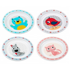 CANPOL BABIES Cute Animals Plastic Plate 4/411