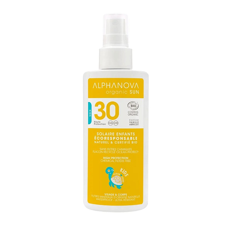 ALPHANOVA SUN mineral spray spf30 kids, apricot scent ASUN30KB