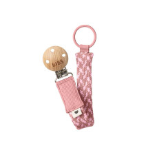 BIBS Pacifier clip Dusty Pink / Baby Pink