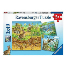 Ravensburger puzzle 3x49 Animals R 08050