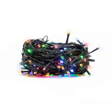 200 LED Christmas lights garland, length 17,5m., multicolor