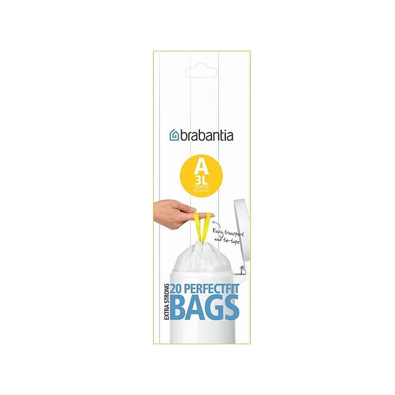 BRABANTIA bin liners, 3 l, (A) (20 pcs)