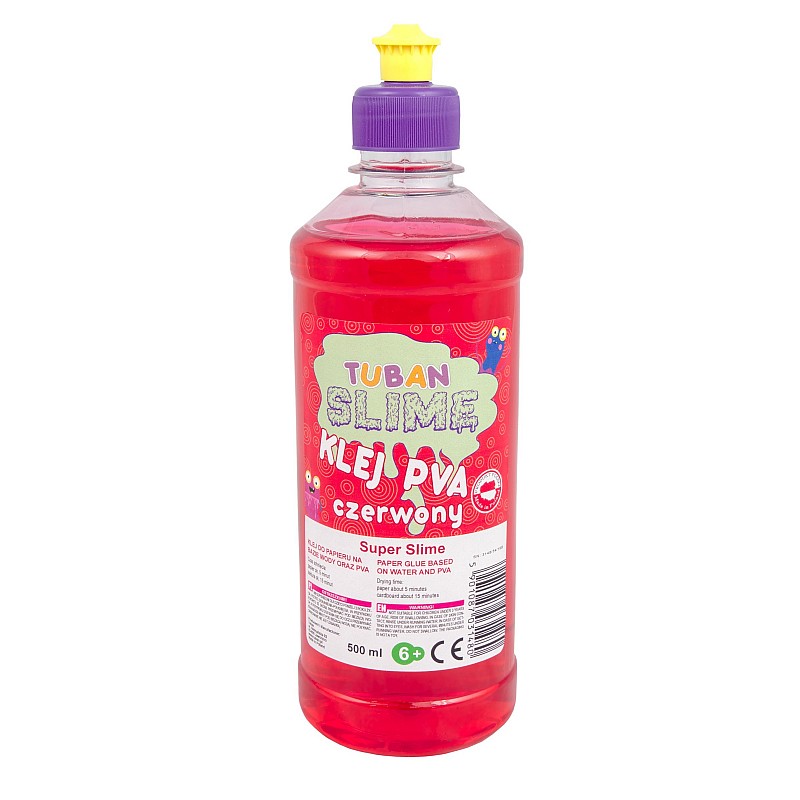 TUBAN PVA Glue for making colorful slime 500ml, Red TU3148