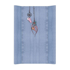 CEBABABY pārtinamā virsma ar mīkstu pamatni uz kumodi 50x70cm Denim Style Dream Catcher blue