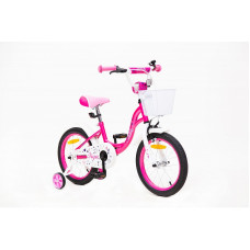 GUST&JUHI Children's bicycle 16" TIYA, white/pink