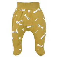 KOALA NARZEDZIA baby pants with feet 68 size, 08-234 olive