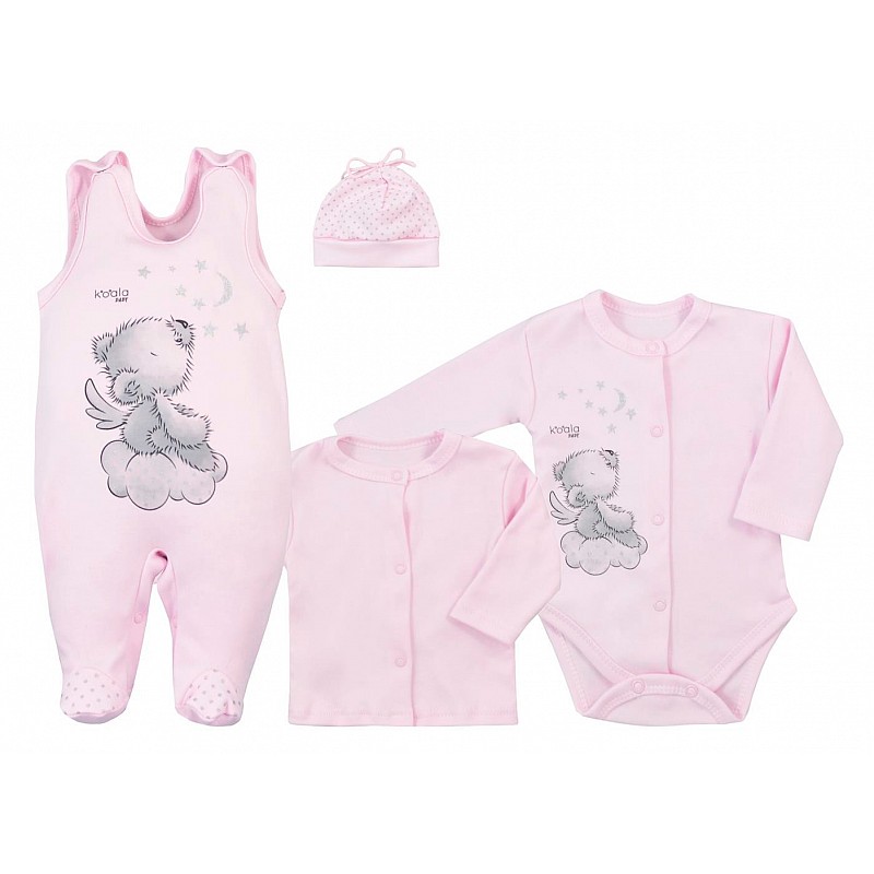 KOALA ANGEL baby clothes set 4D 50 size, 08-995 pink