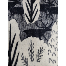 URGA ECO wool blanket 140x100cm FOREST black-white SALE