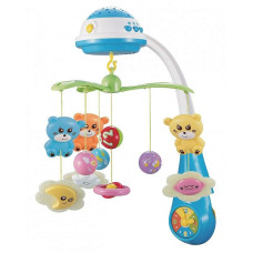 BABY MIX musical carousel with plastic toys 408 930 blue