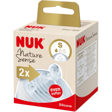 NUK NATURE SENSE silicone nipple for tea S 2pcs., SA54 10124022 PROMOTION